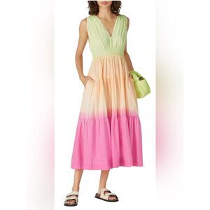 S/W/F Sunset Tiered Maxi Ombré Size Medium